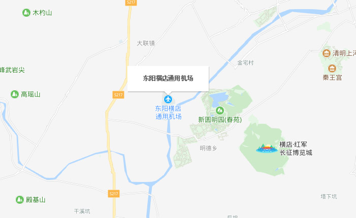 东阳横店基地地图