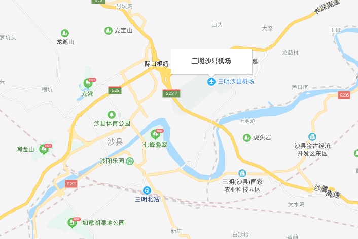 福建沙县基地地图
